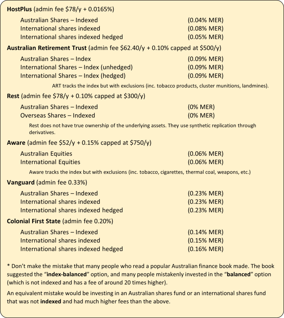 low cost superfunds